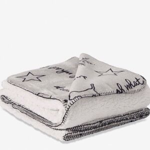 NWT Pink Victoria's Secret Sherpa Girls Rule HTF Blanket